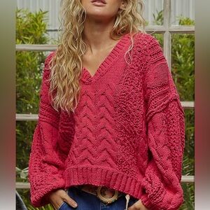NEW Best seller : “The Ruby” Cable Knit Sweater